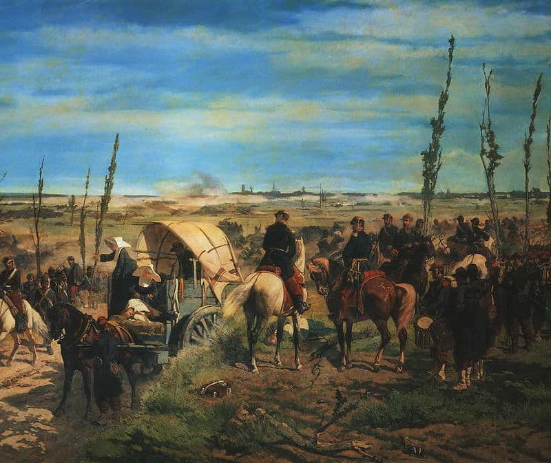 “Campo Italiano alla battaglia di Magenta” Giovanni Fattori 1862. Photo credtis: Wikipedia.org 
