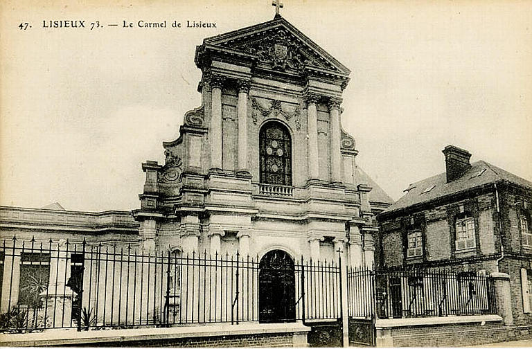 Cartolina postale che raffigura il Carmelo de Lisieux 1900 ca