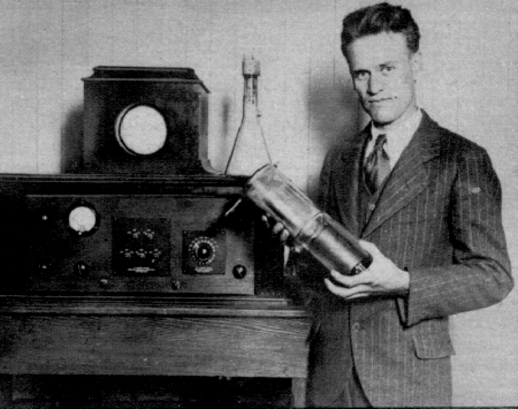 Televisore elettronico, 7 settembre 1927 - Credits: cultura.trentino.it