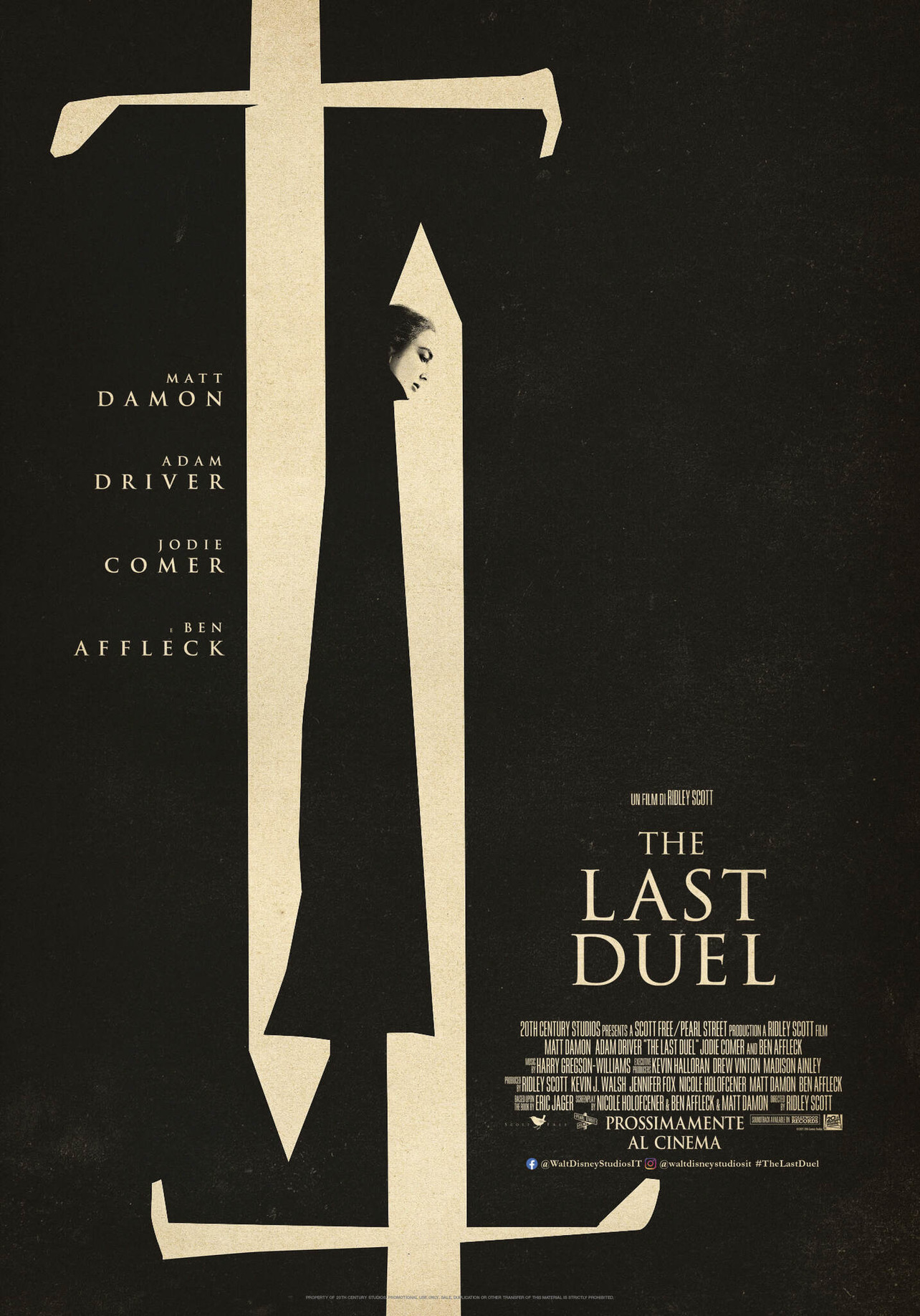 The Last Duel di Ridley Scott: dal 14 Ottobre nelle sale The Last Duel (Locandina) - Photo Credits: The Walt Disney Company Italia