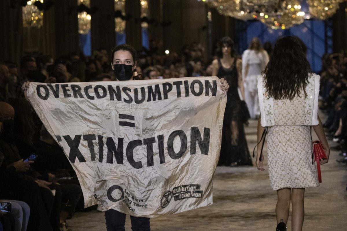 Louis Vuitton, attivista del clima invade la passerella Lo show di Louis Vuitton è stato interrotto da un'attivista ambientalista