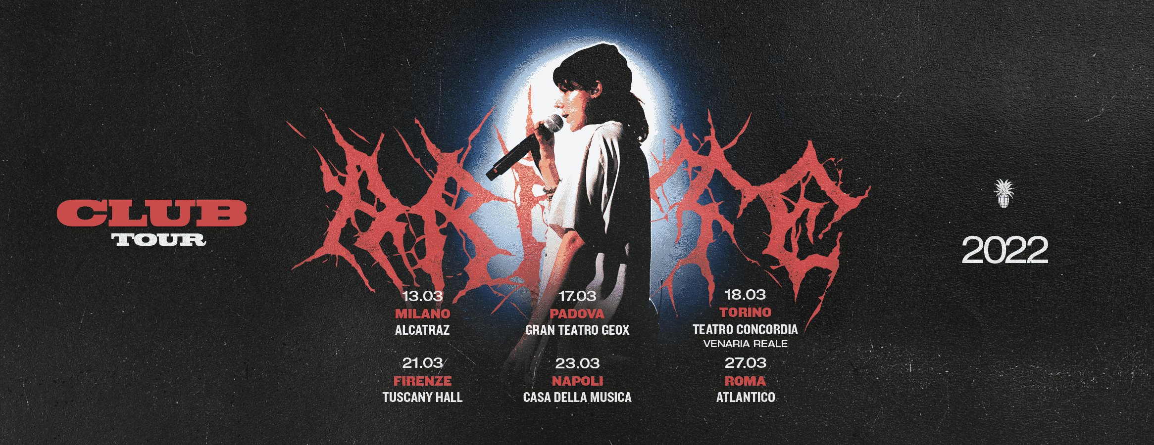 Ariete torna in tour, tutte le date della cantante romana Ariete tour - PhotoCredit © Ufficio stampa Wordsforyou Agency
