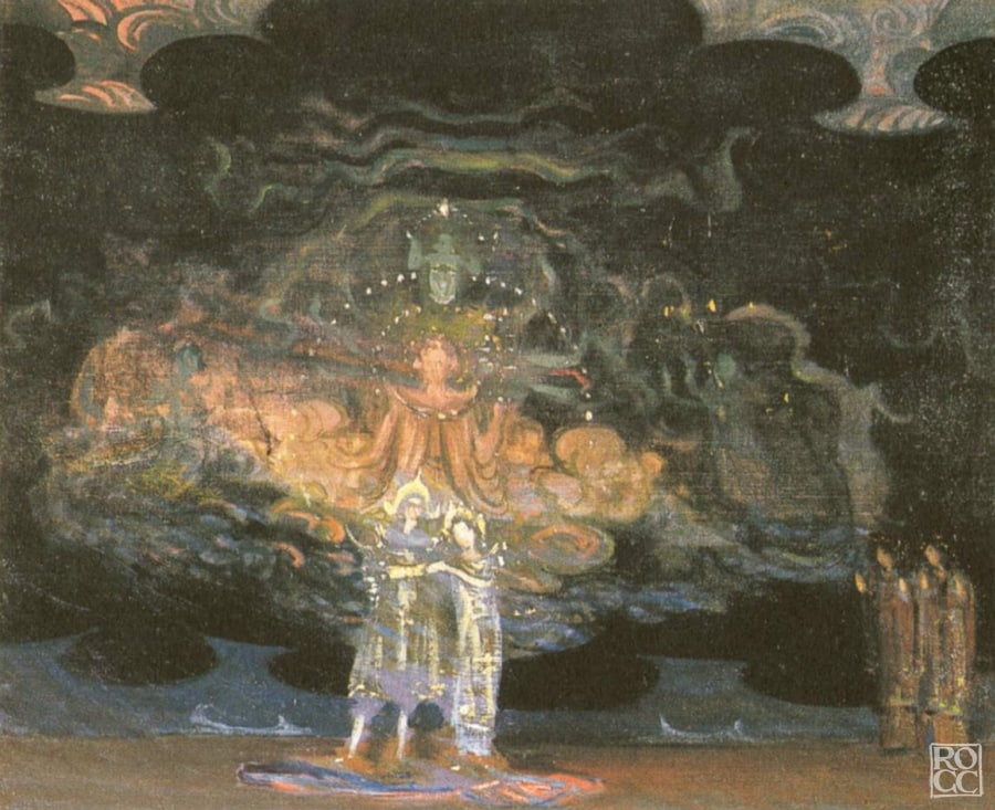 Una delle bozze della scenografia per la Turandot di Puccini_photocredit:repertoriochini