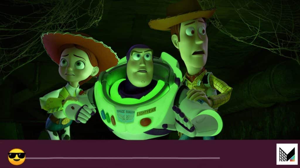 Scena da "Toy Story of Terror". Per un Halloween su Disney Plus.