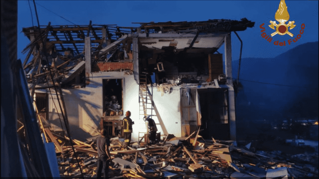 Palazzina esplode in provincia di Cuneo: ferita una persona