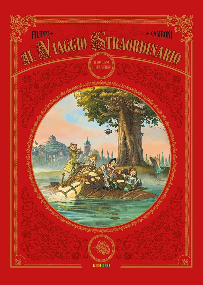 "Il viaggio straordinario" - copertina Panini Comics.