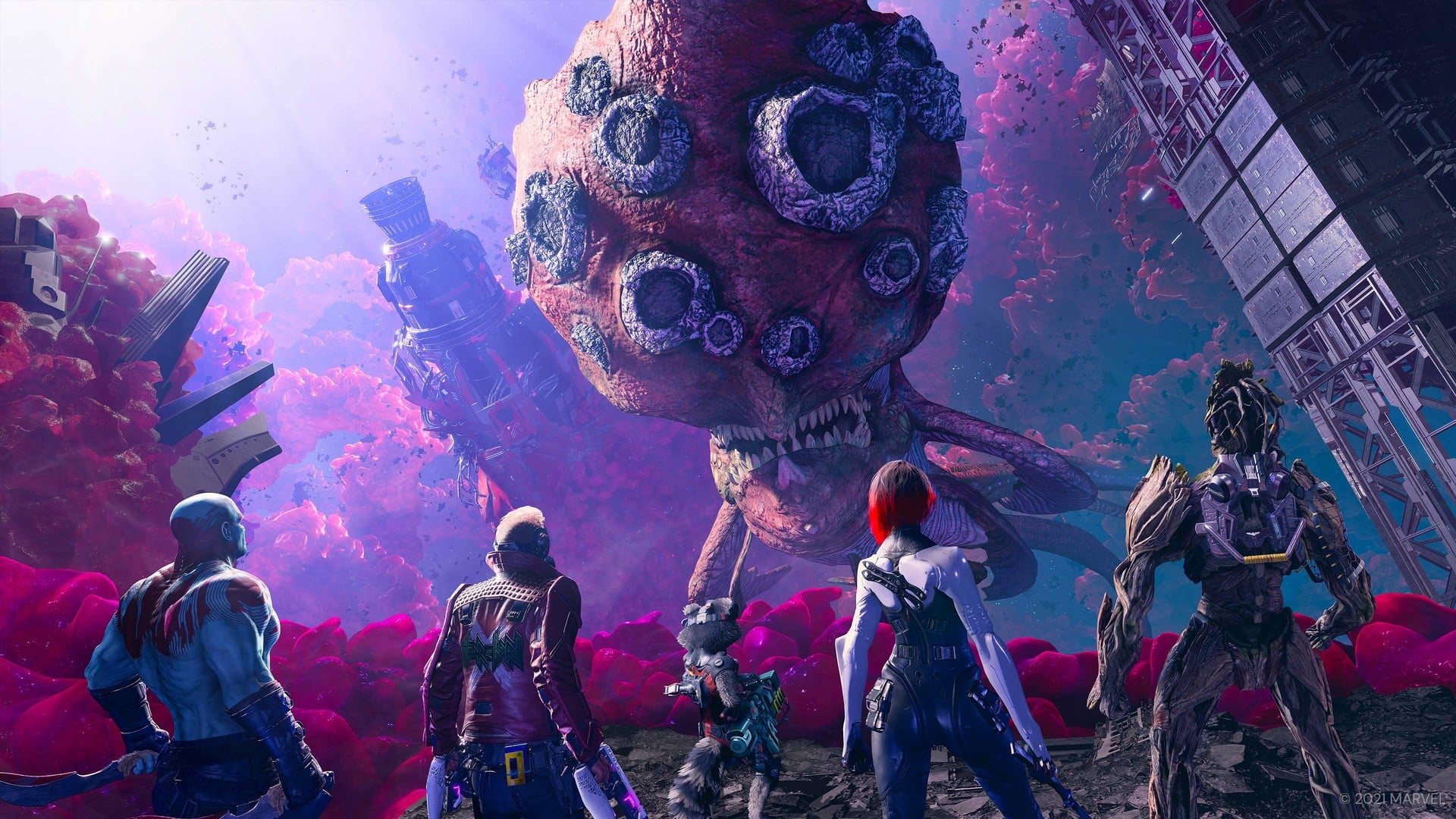 Marvel’s Guardians of the Galaxy Recensione, Space Riders with No Names Marvel's Guardians of the Galaxy Recensione