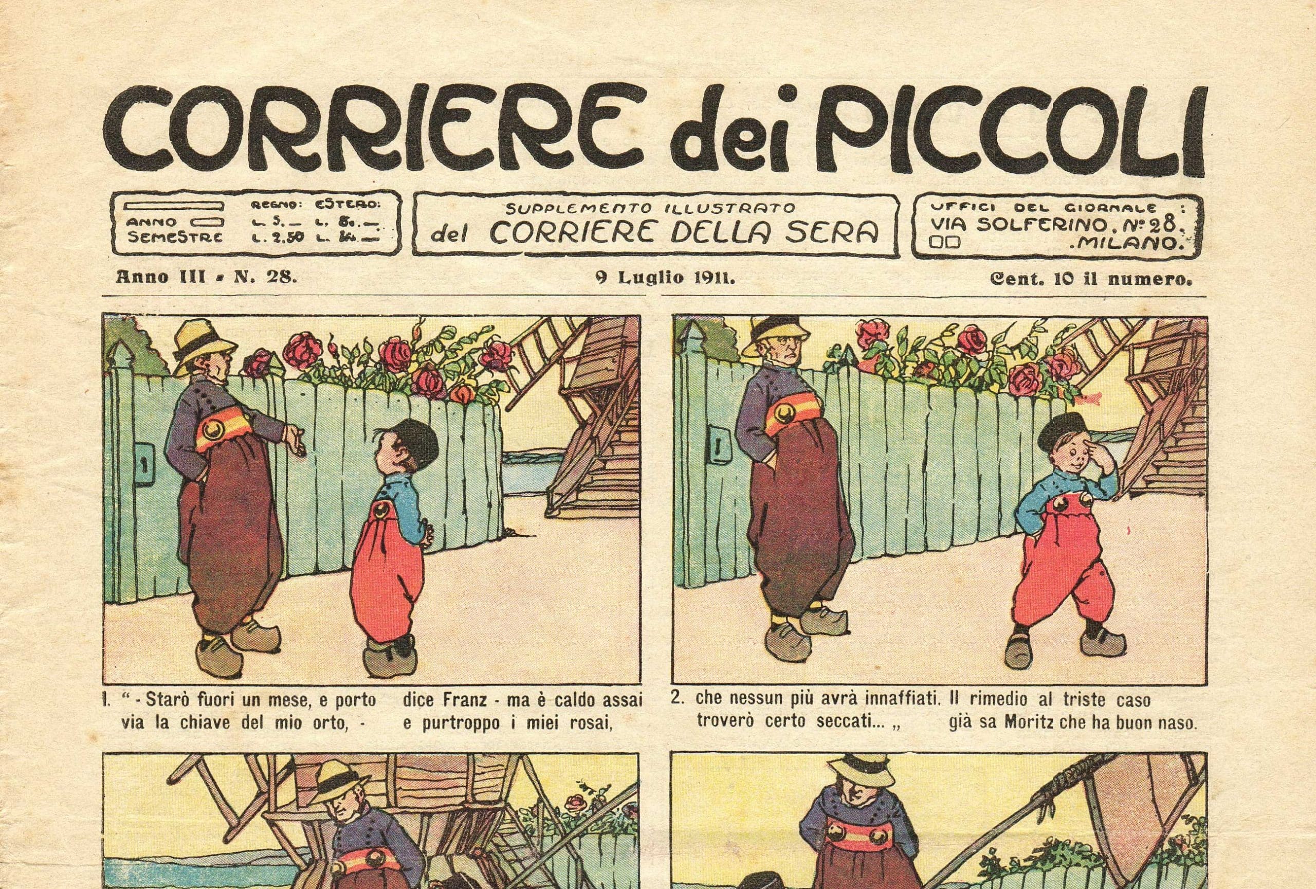 27 Dicembre 1908: nasce ufficialmente il fumetto italiano, è il “Corriere dei Piccoli”