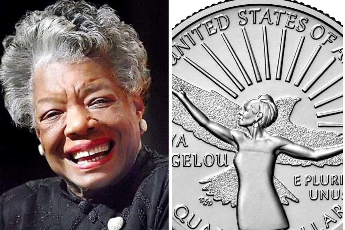 Maya Angelou è la prima donna afroamericana raffigurata sul quarto di dollaro americano