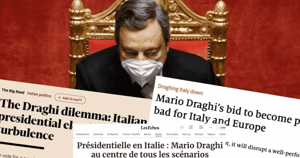 Cosa pensa la stampa estera di Draghi al Quirinale? Un massacro