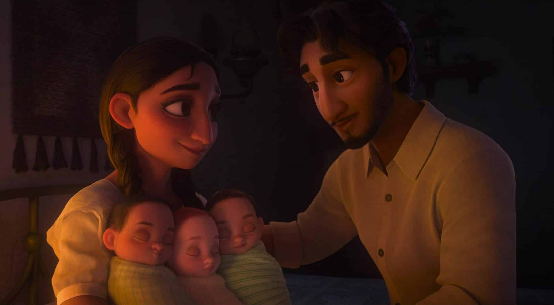 Una scena del film "Encanto" con Alma e Pedro. fonte: animationscreecaps.com