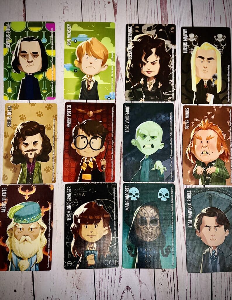 Ghenos Games Similo - Harry Potter, Gioco Cooperativo Di Deduzione, 39 Carte Illustrate, Da 2 A 8 Giocatori