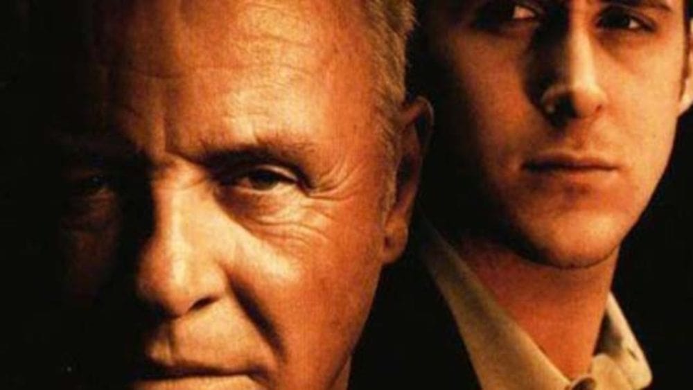 “Il caso Thomas Crawford”: un diabolico Hopkins questa sera su Iris Anthony Hopkins e Ryan Gosling