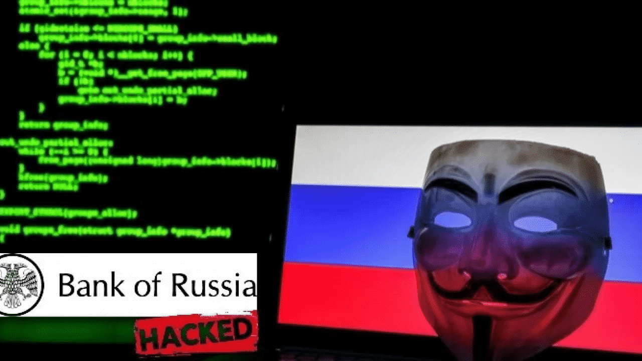 La nuova offensiva di Anonymous: hackerata la Banca Centrale russa