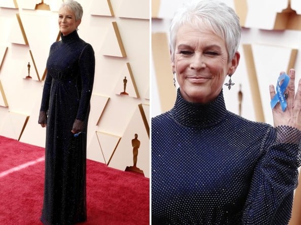 Oscar, Jamie Lee Curtis in un abito per i diritti degli animali