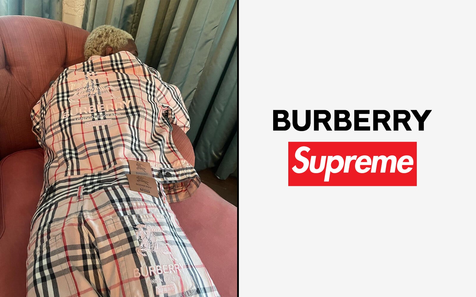 La nuova collezione Burberry e Supreme Photo Credits SOLDOUTSERVICE