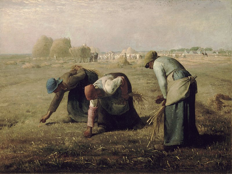 Le Spigolatrici, J.F. Millet, 1857_photocredit:wikipedia