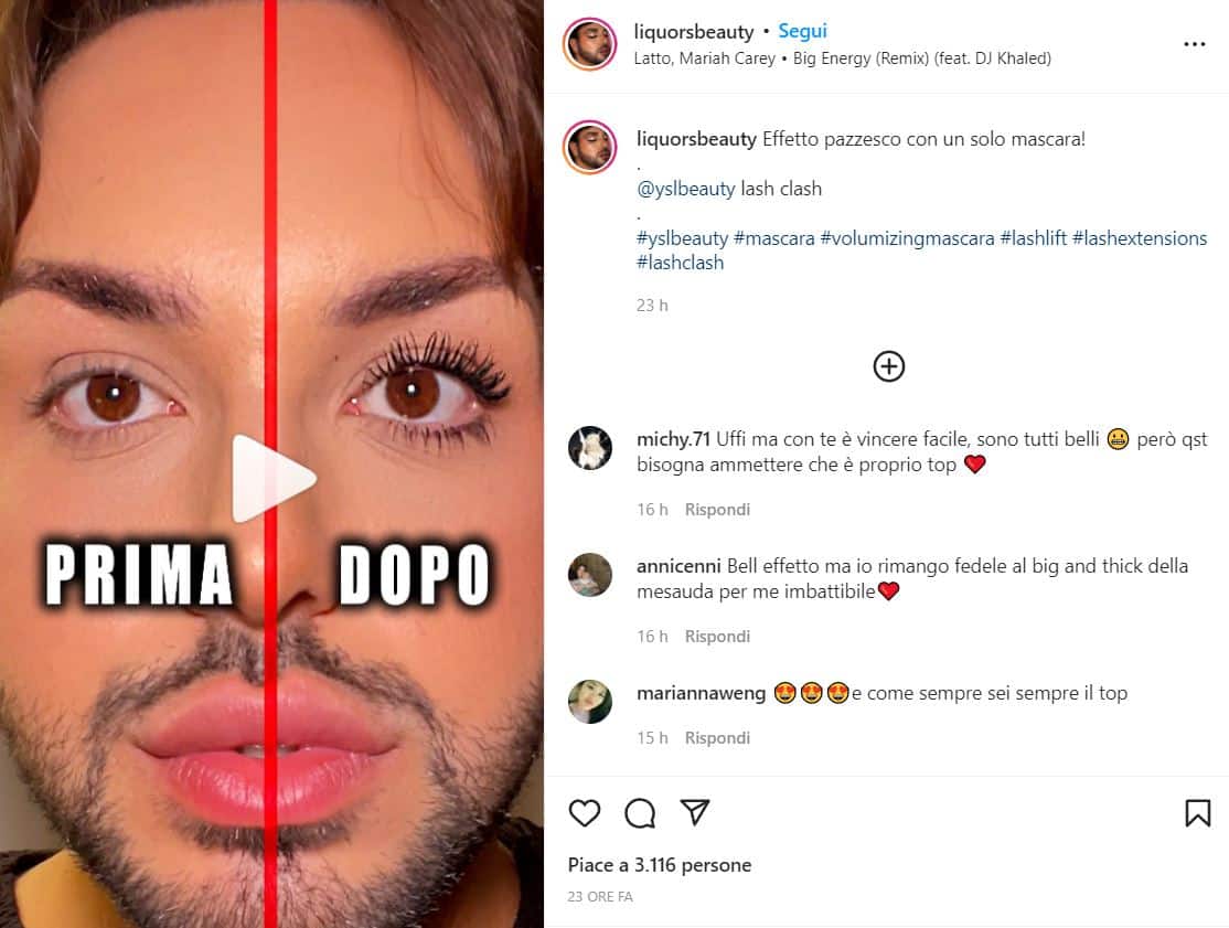Liquorsbeauty, il make-up influencer con la barba