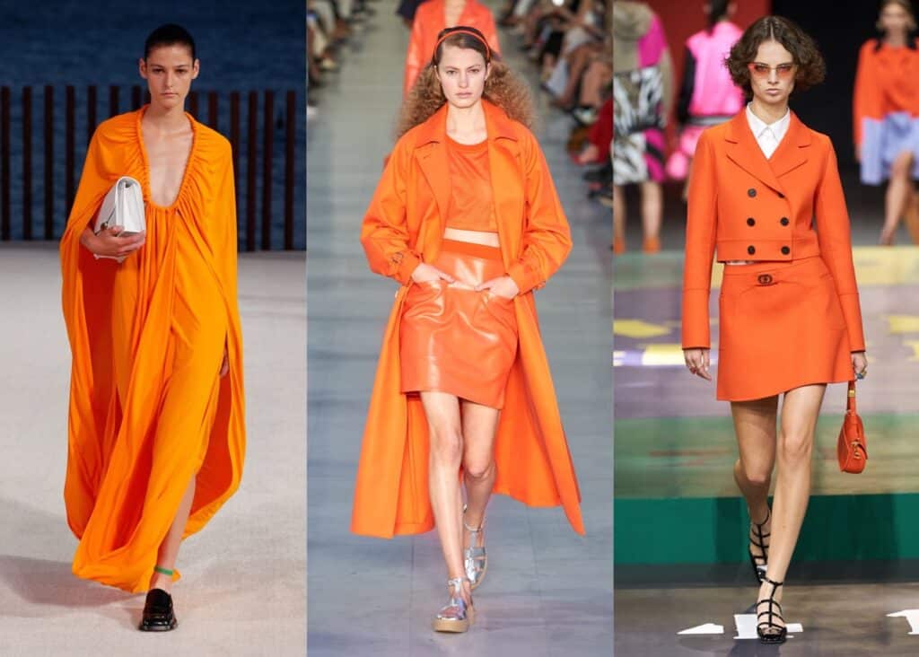 La moda della primavera 2022 ha un colore: ed è tutta arancione