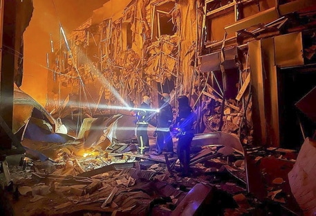 Ucraina: l’attacco di 18 nuovi missili russi a Zaporizhzhia Ucraina Photo Credits ANSA