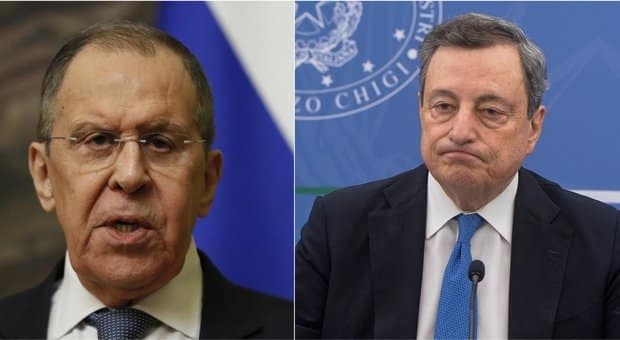 Draghi: “Lavrov appartiene a un Paese dove non c’è liberta di espressione”