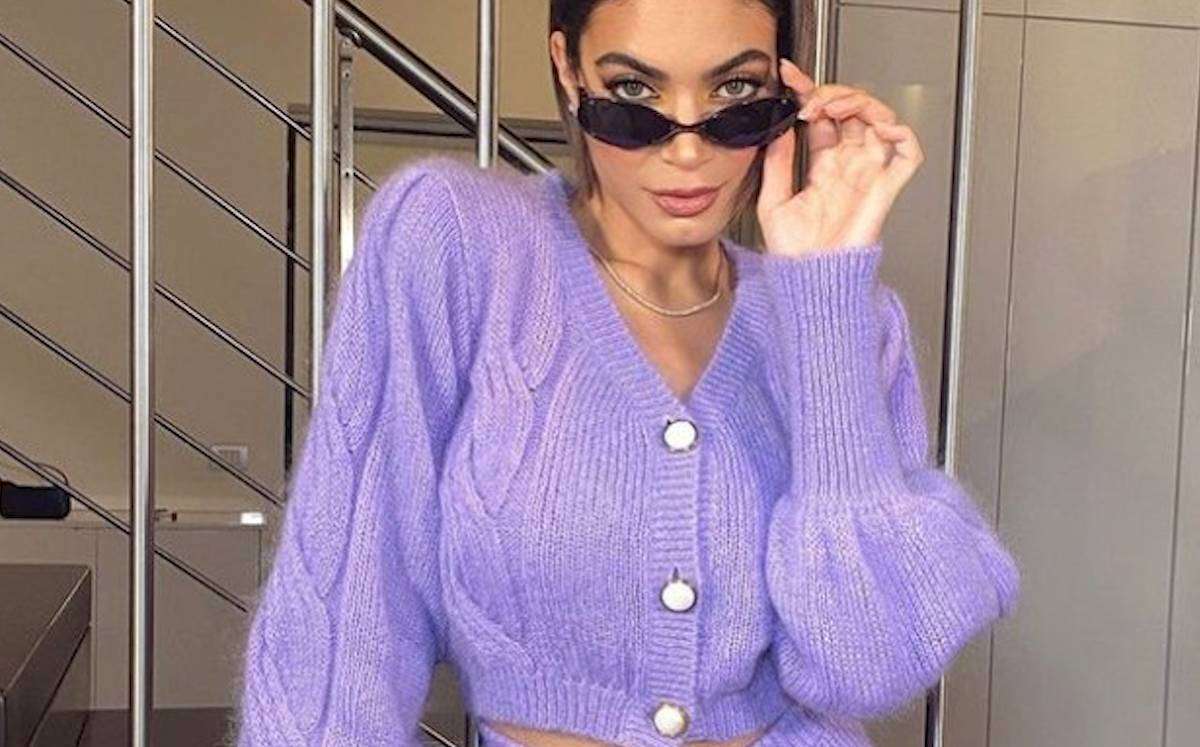 Tutti pazzi per il cardigan lilla