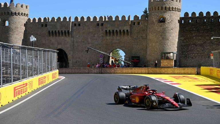 Leclerc “sorpassa” Perez nella seconda sessione di libere di Baku
