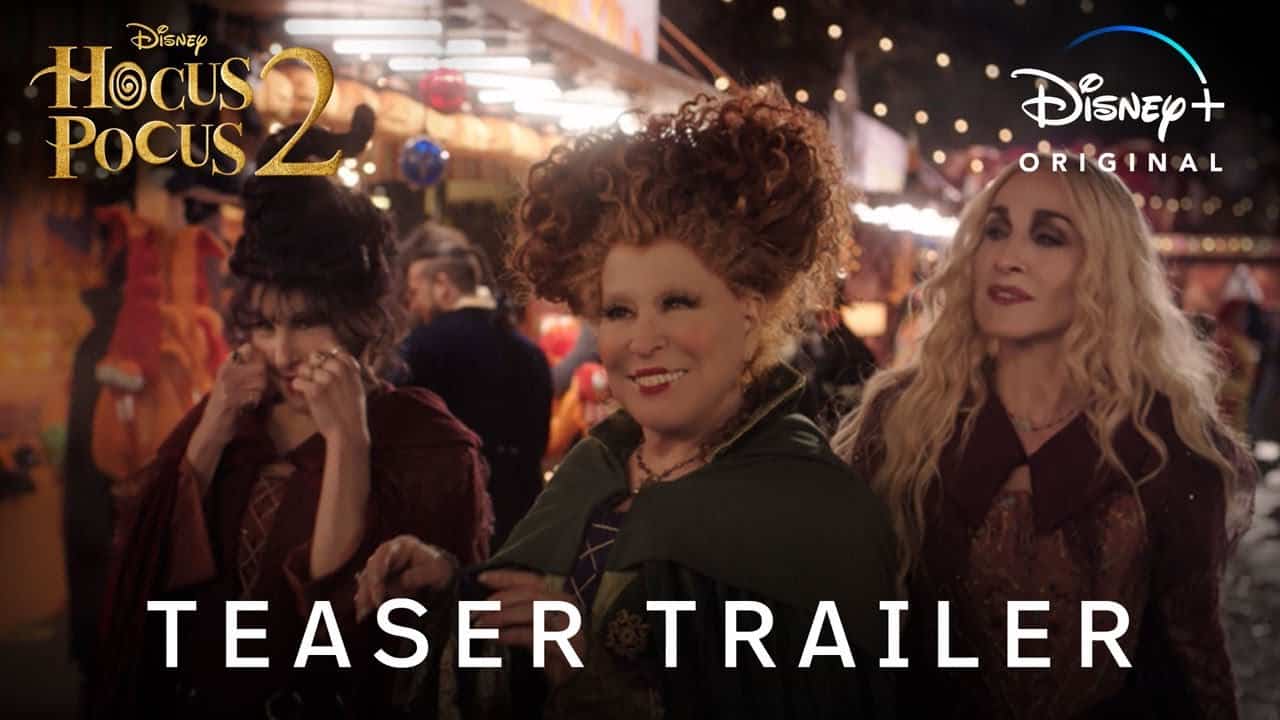 Hocus Pocus 2, arrivano teaser trailer e data d’uscita del sequel Disney+ Hocus Pocus 2 teaser trailer cover
