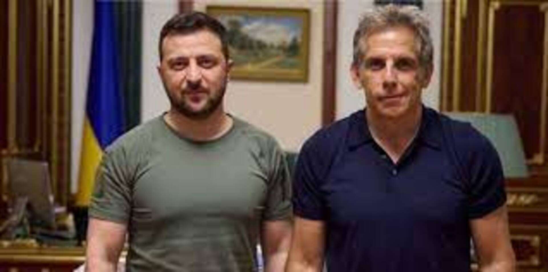 Ben Stiller in Polonia e Ucraina per incontrare Zelensky Ben Stiller Zelensky - Photo Credits gyorsun.hu
