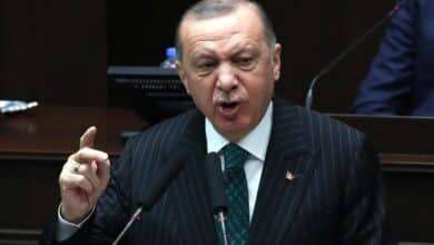 Il presidente della Turchia, Erdoğan (foto via ADNKRONOS.COM)