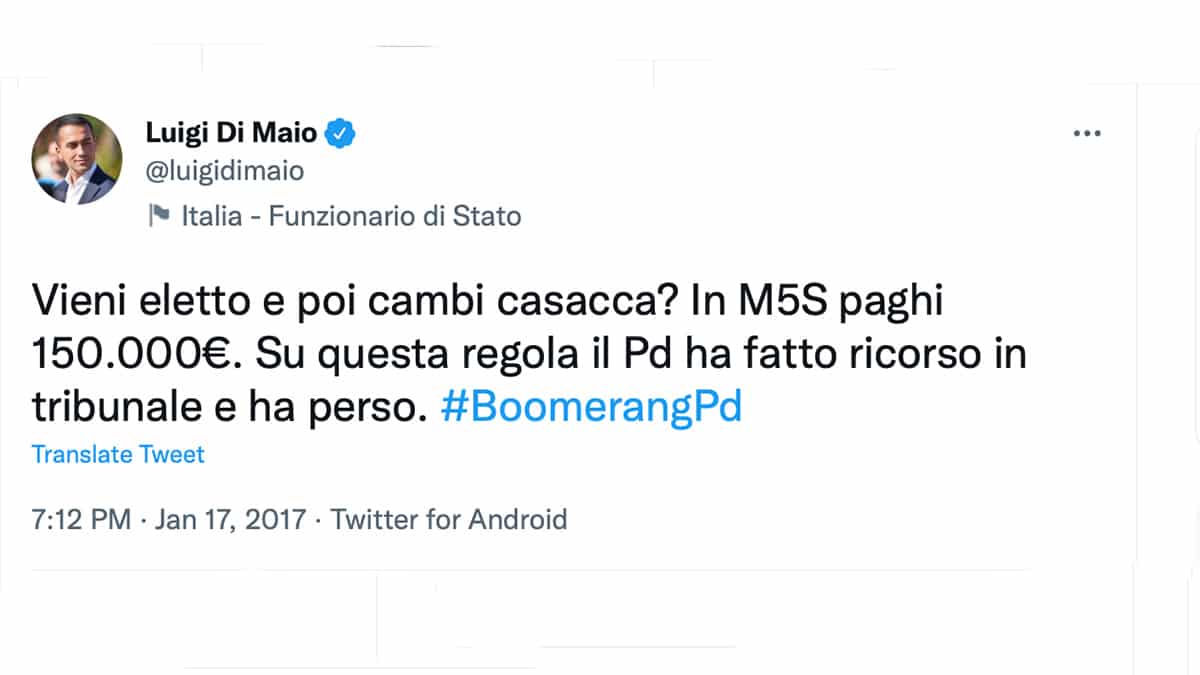 Scissione M5S: dal 2018 i cambi di casacca sono stati 160, vicini al record scissione m5s cambi casacca