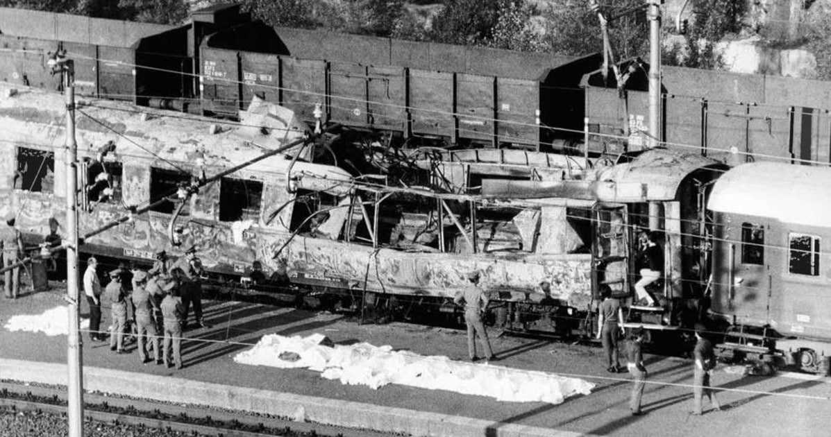 Strage dell' Italicus, il treno al mattino del 4 agosto 1974.