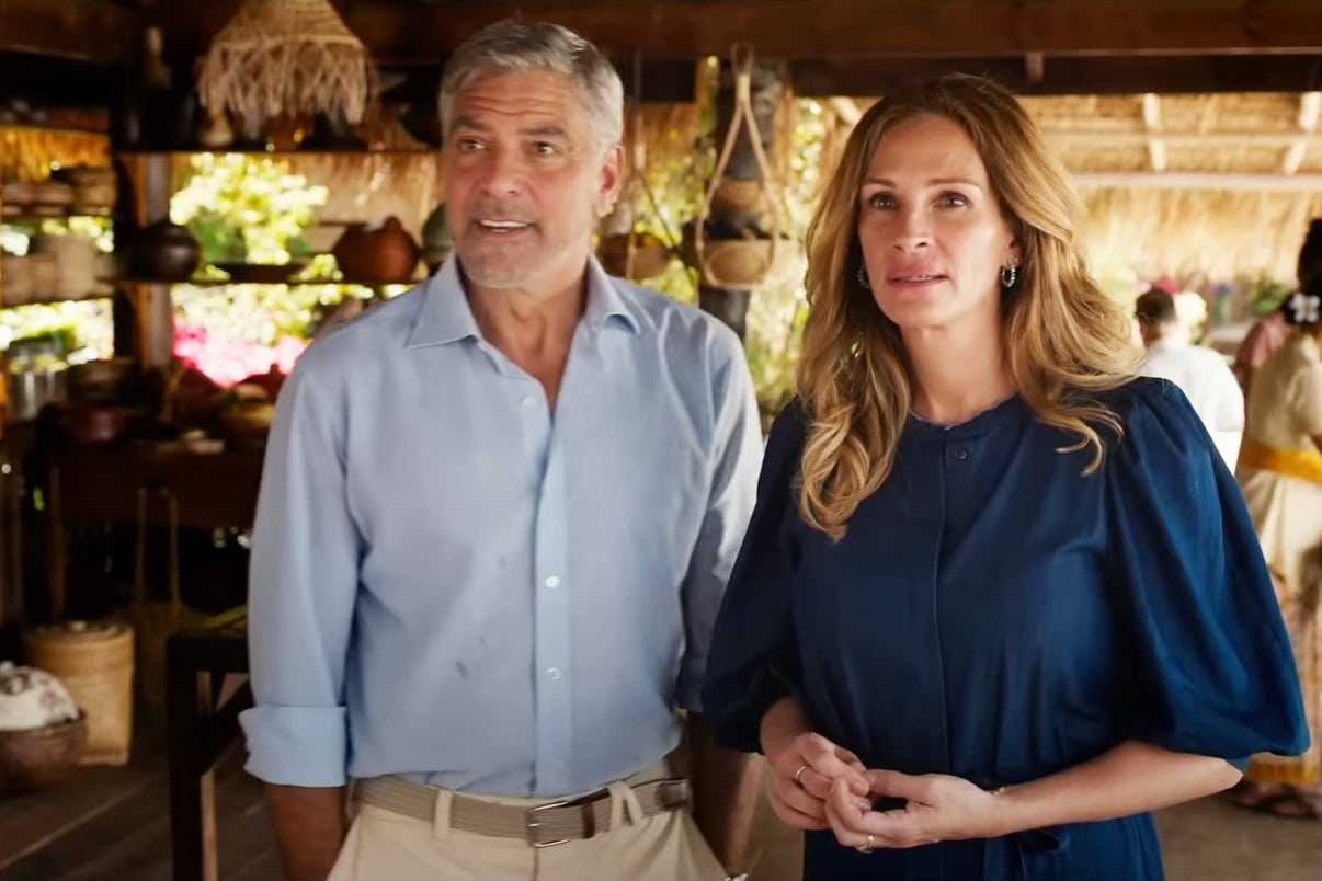 “Ticket to Paradise”, divorziati e innamorati George Clooney e Julia Roberts