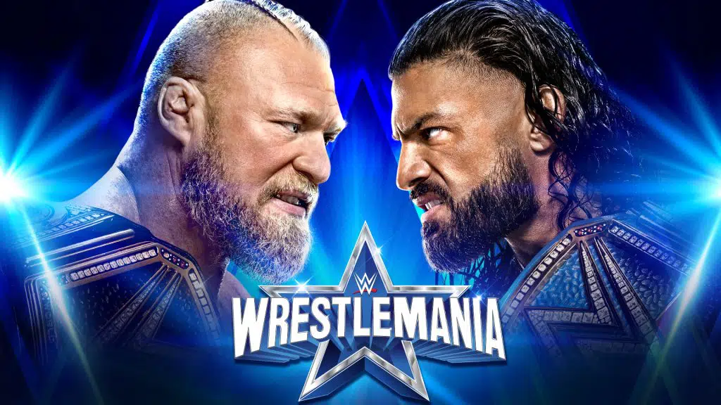 Brock Lesnar Roman Reigns WWE Wrestlemania 38