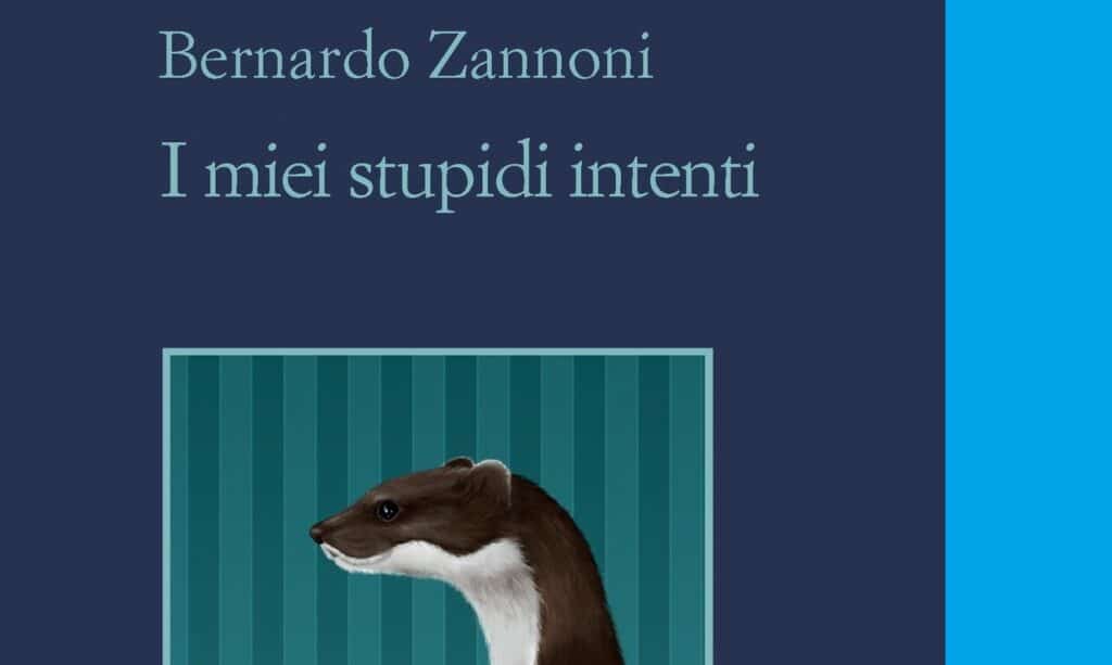 Copertina con foto di una faina del romanzo ''I miei stupidi intenti'' di Bernardo Zannoni