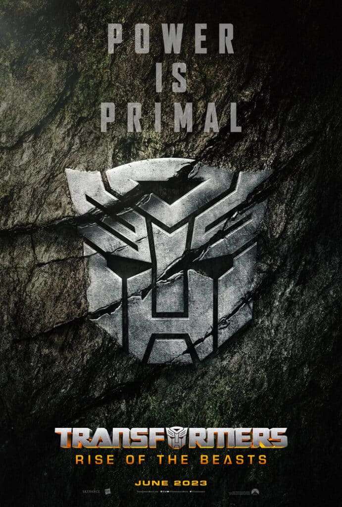 Il poster ufficiale di "Transformers - Rise of the Beasts" - web
