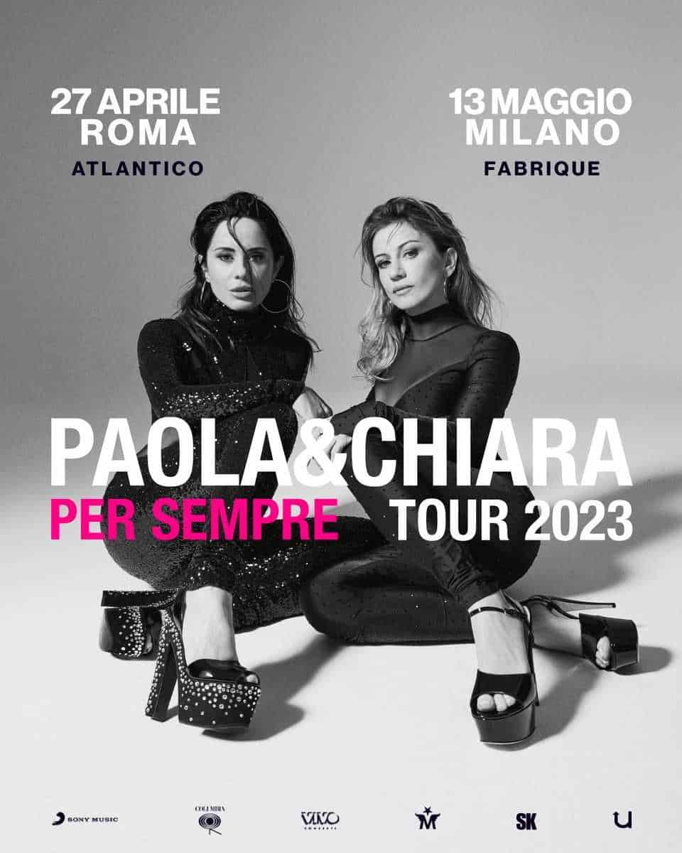 ”Paola & Chiara Per Sempre”, l’annuncio di due eventi speciali a Roma e Milano