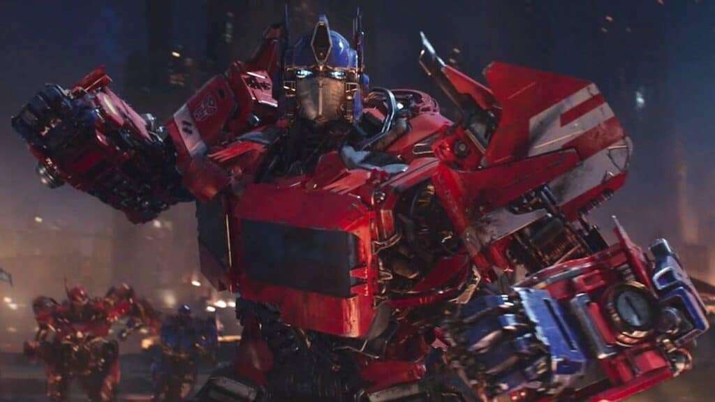Il nuovo design del carismatico leader degli Autobot Optimus Prime (Peter Cullen), dal trailer di "Transformers - Rise of the Beasts" - web