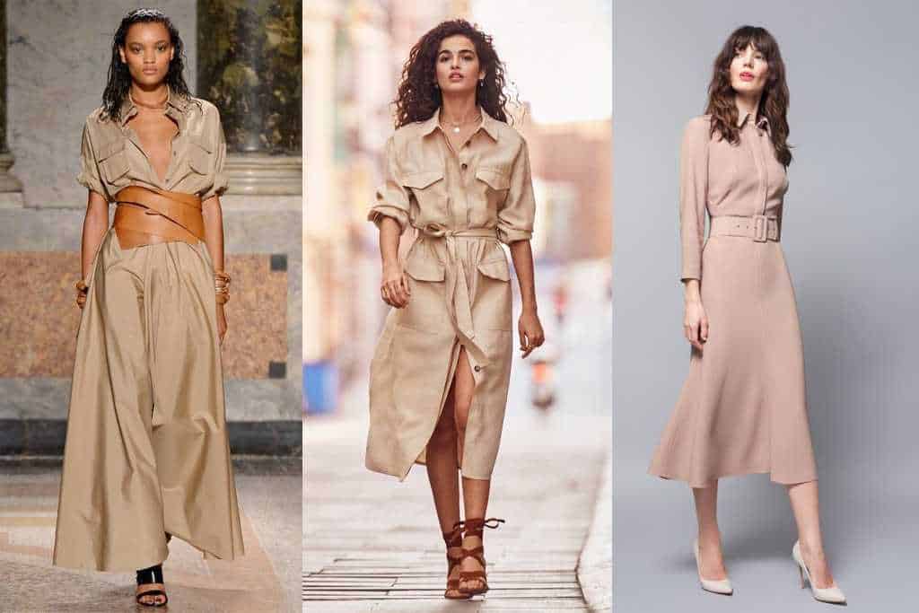 nude il colore: alcuni look