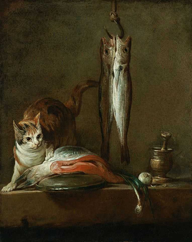 Gatto con Salmone_Chardin, 1728_web(dominio pubblico)