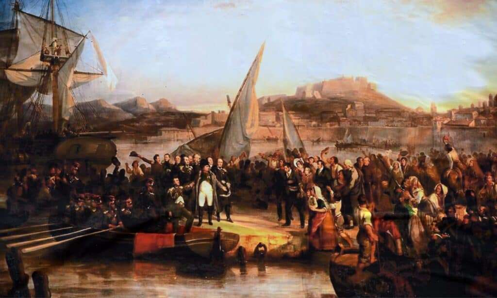 Napoleone lascia l'Elba