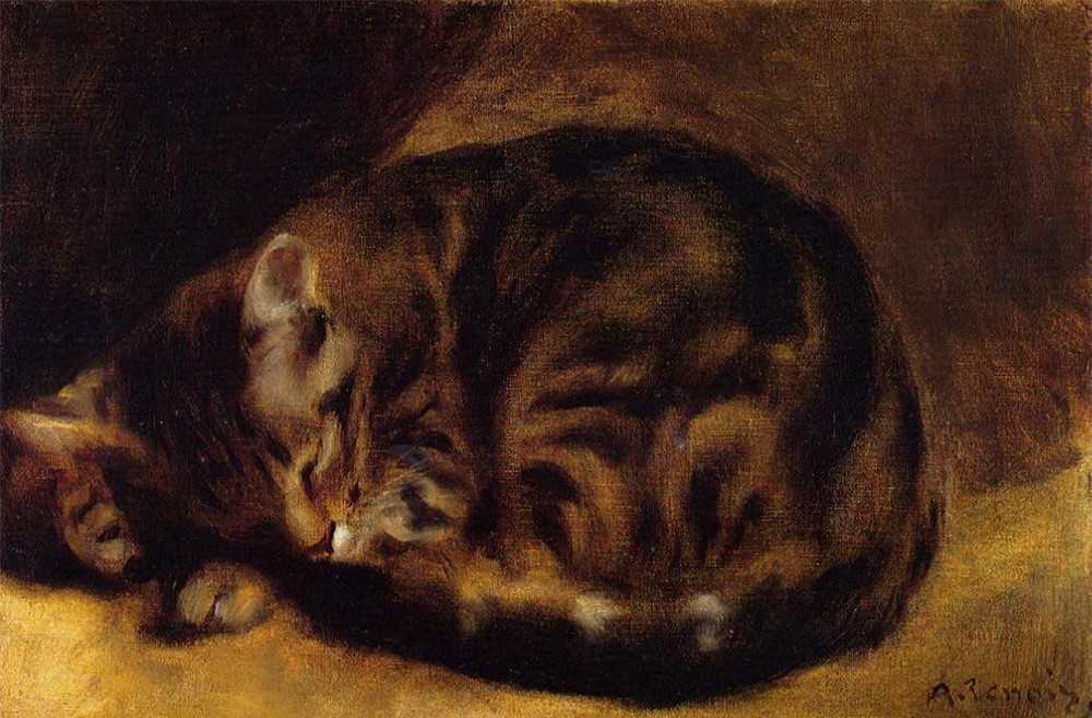 Gatto che dorme_Renoir, 1862_web(pubblico dominio)