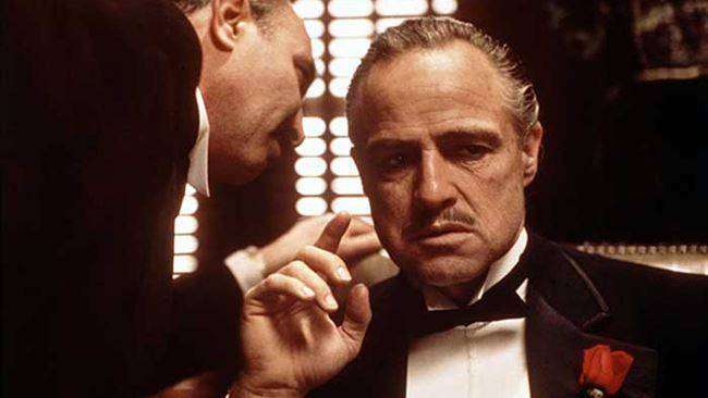 Marlon Brando nel "Il Padrino" PH@pinterest