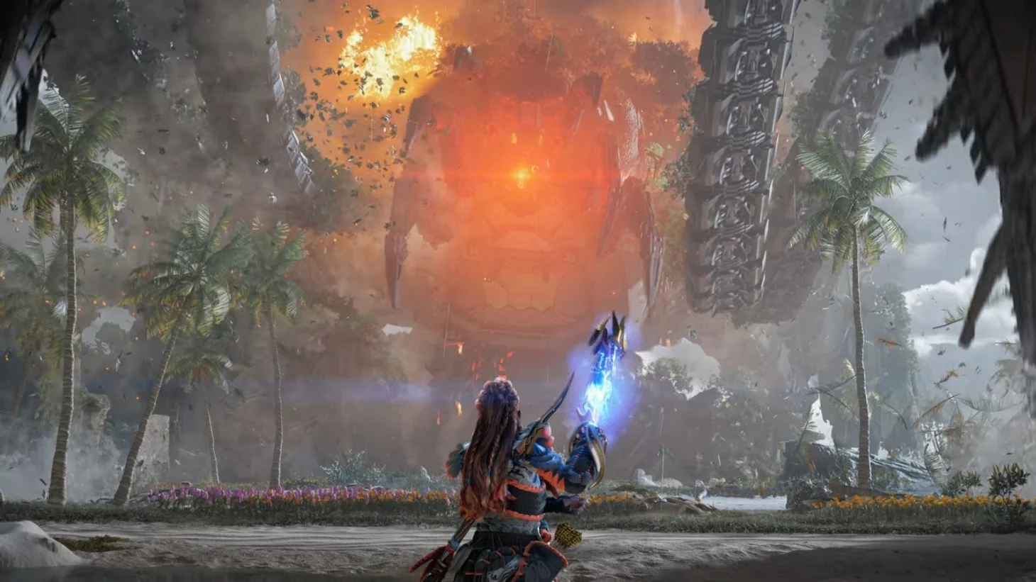 Horizon Forbidden West Burning Shores Recensione, enorme