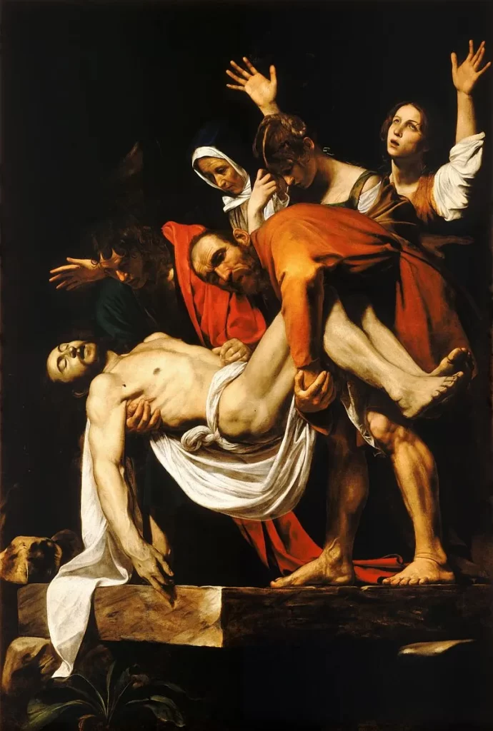 Gesù-Caravaggio
Deposizione, 1602-1604
Musei Vaticani, Roma. PH CREDITS Wikipedia