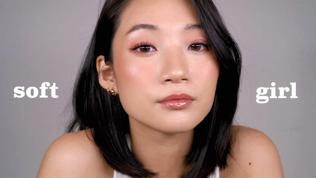 Soft girl makeup