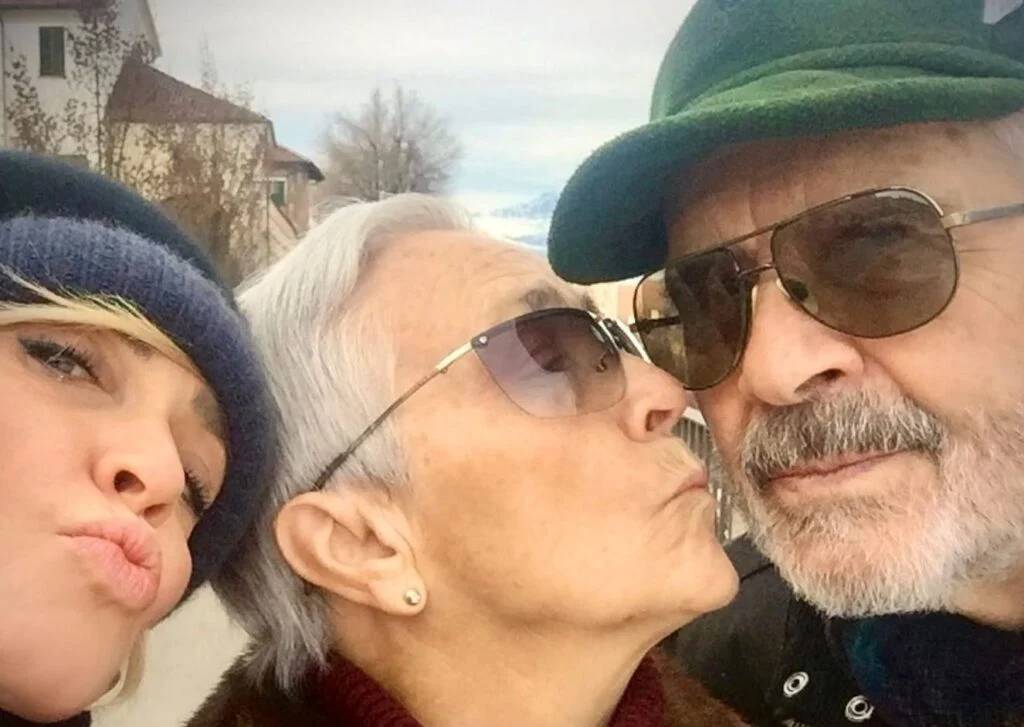 paola barale e genitori