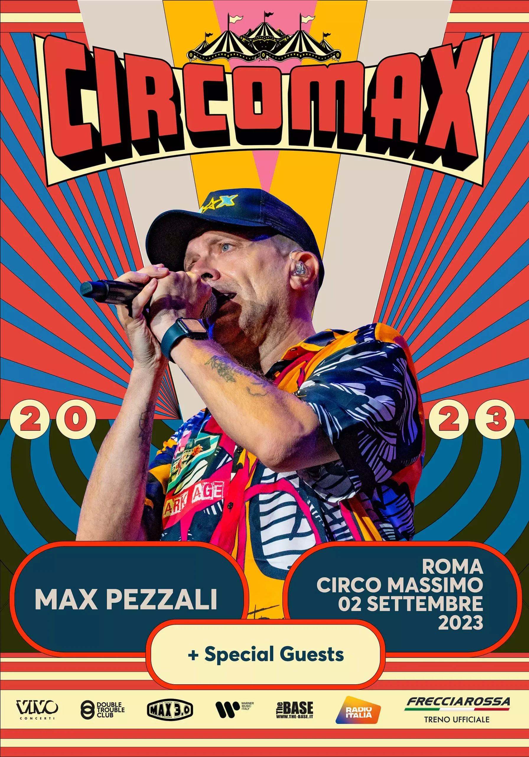 Max Pezzali per la prima volta al Circo Massimo con ”Circo Max”: un evento unico con tantissimi artisti