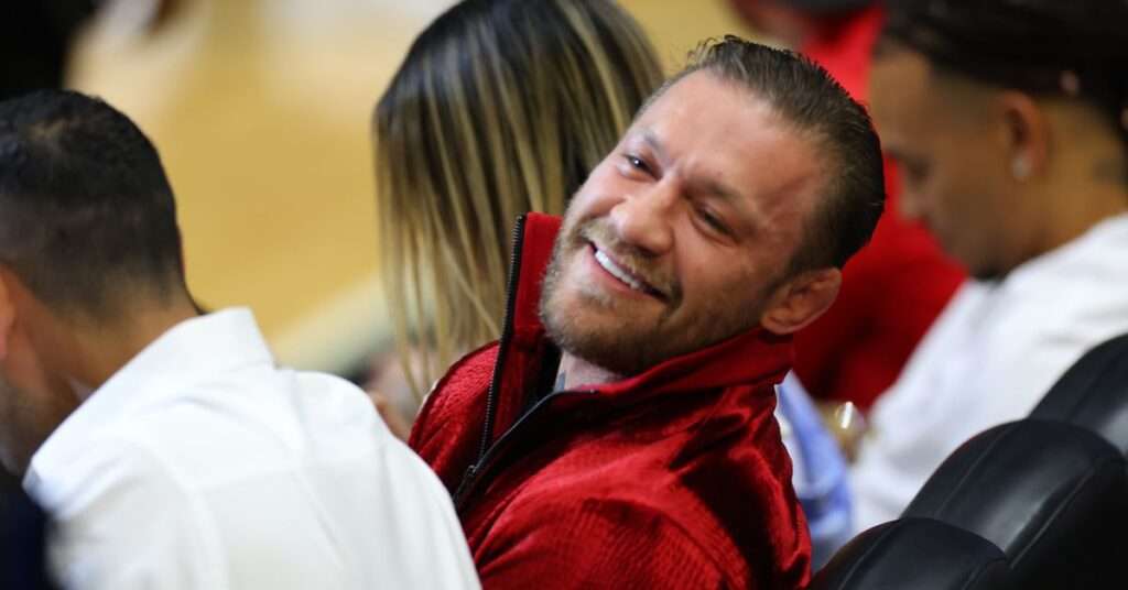 Conor McGregor durante le Nba Finals- Photo Credits BVM Sports