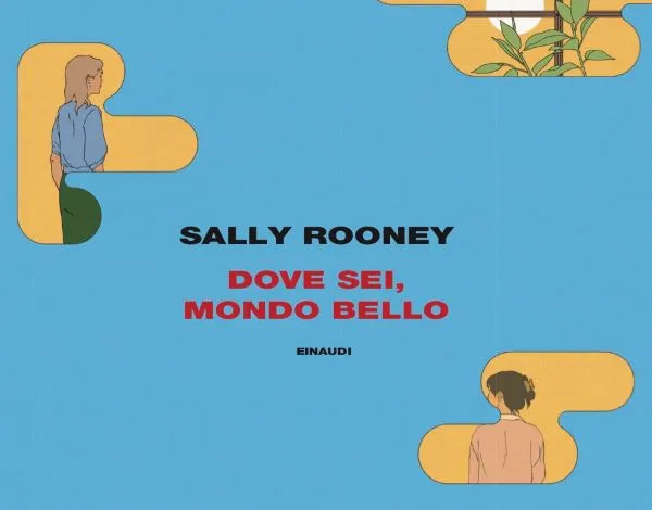 Copertina del libro di Sally Rooney, con l'illustrazione di Manschen Lo. 